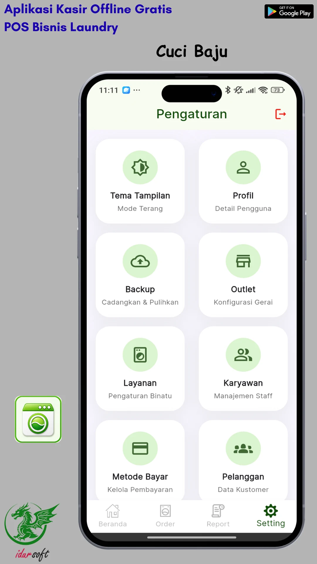Cuci Baju - POS Laundry Gratis screenshot
