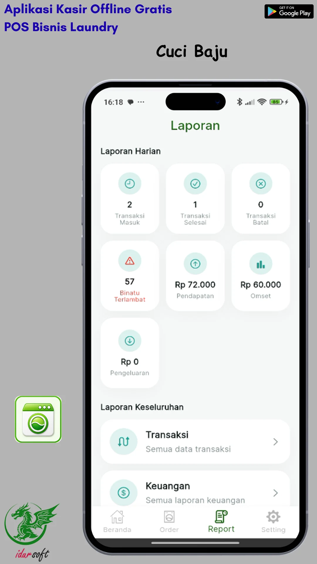 Cuci Baju - POS Laundry Gratis screenshot