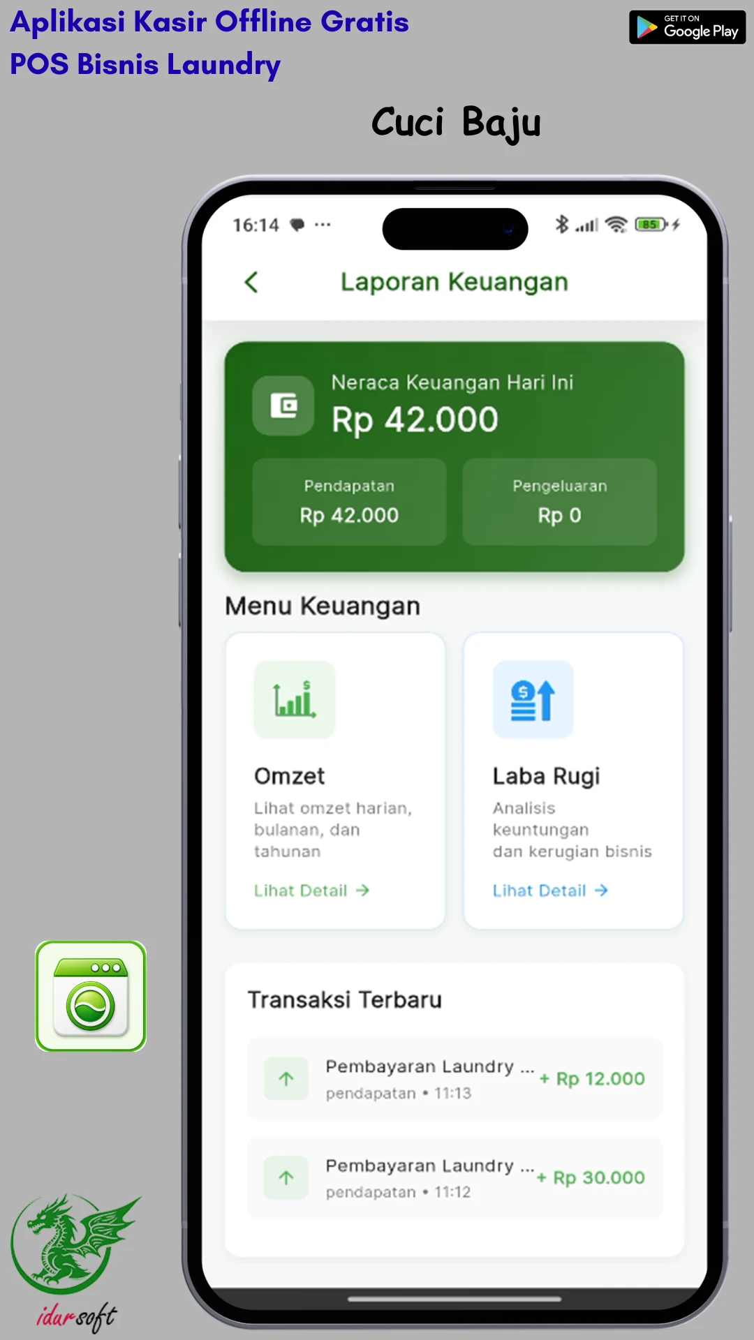 Cuci Baju - POS Laundry Gratis screenshot