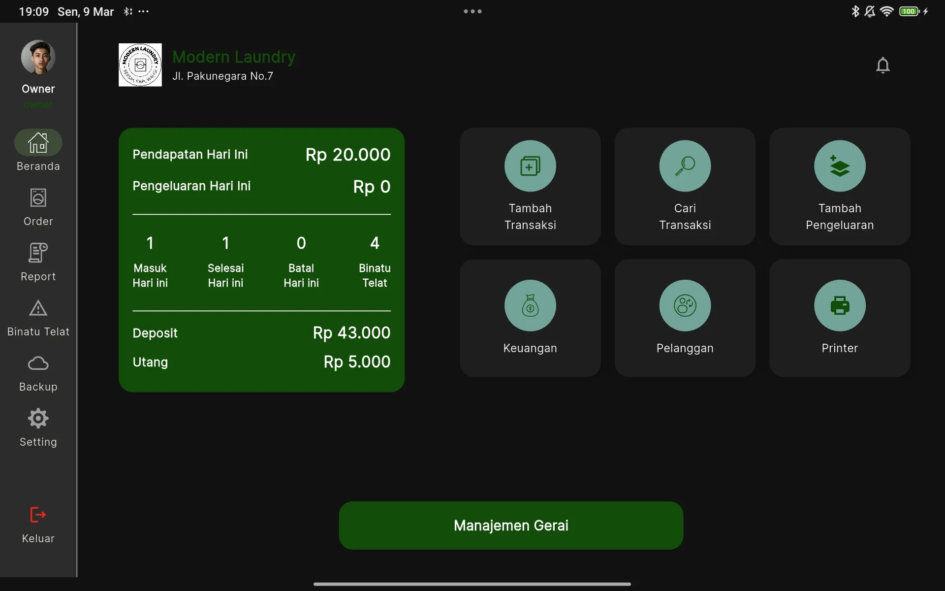 Cuci Baju - POS Laundry Gratis screenshot