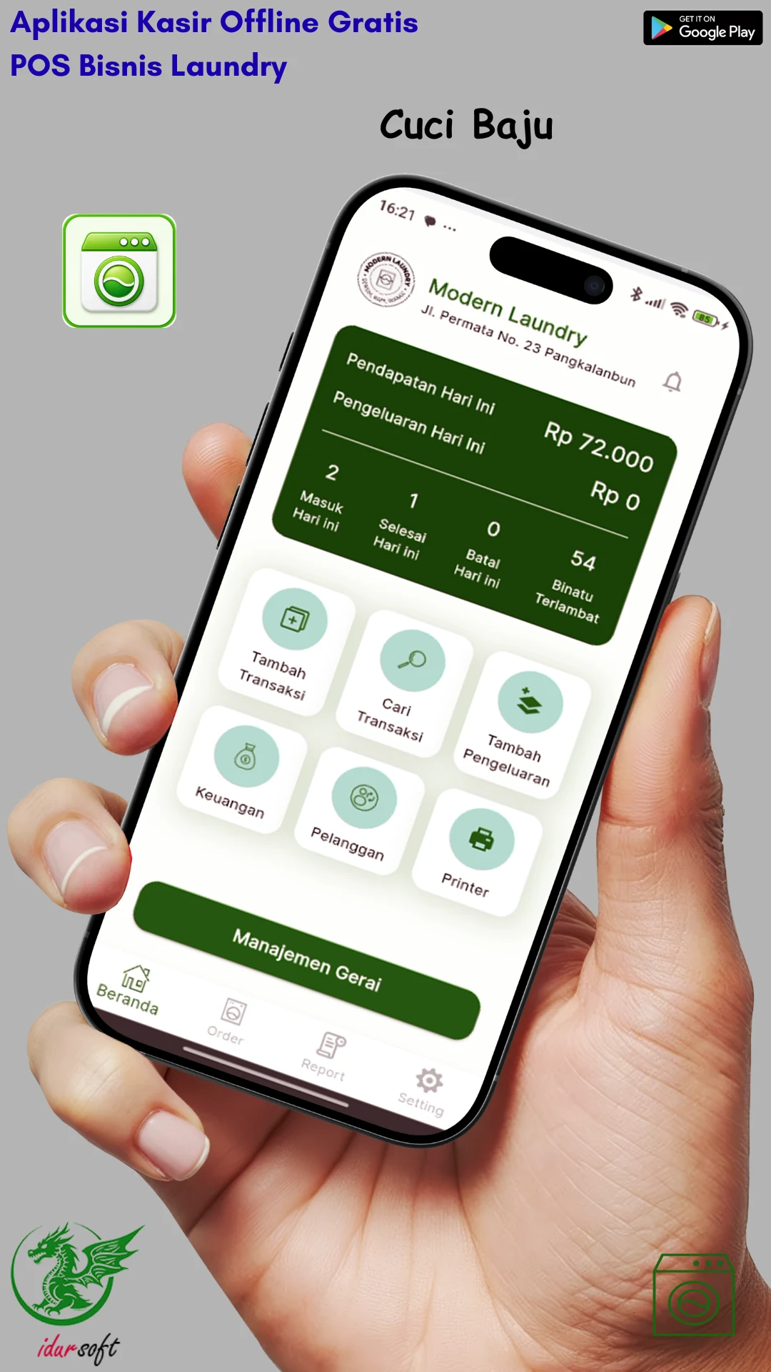 Cuci Baju - POS Laundry Gratis screenshot